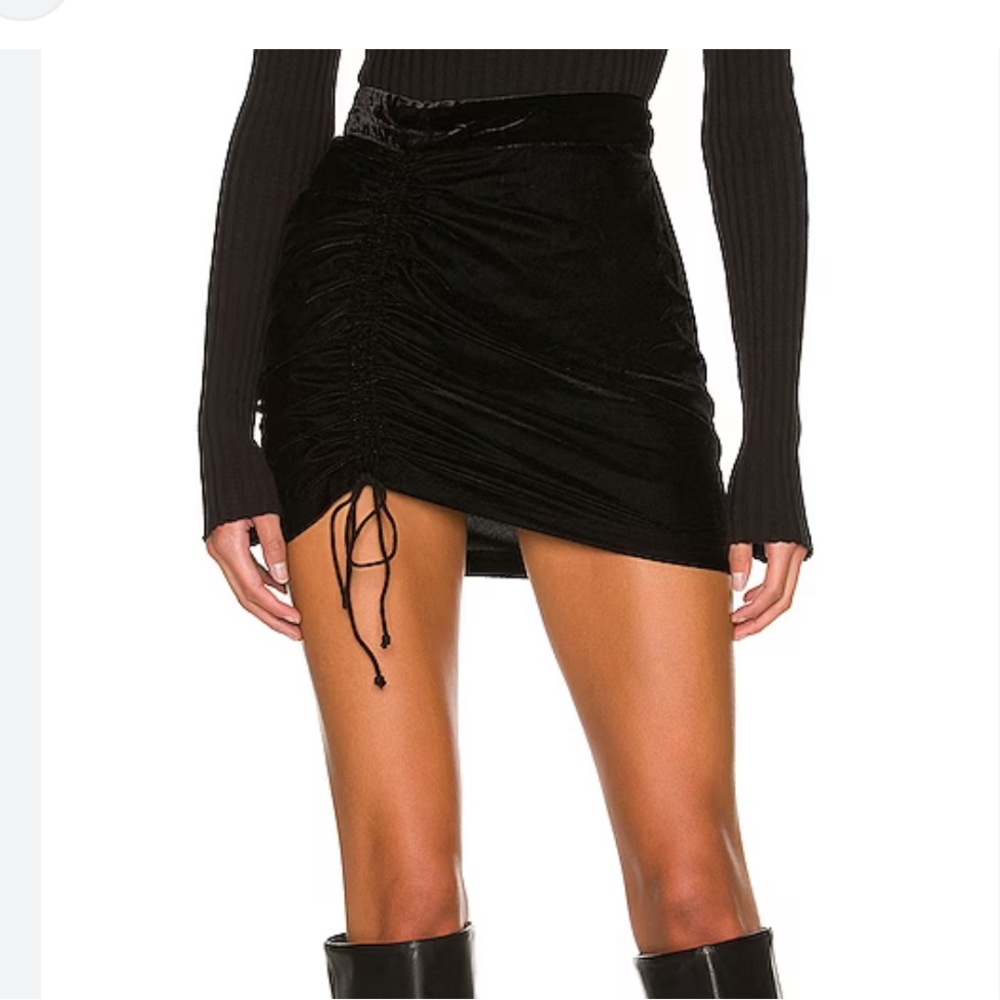 Free People Vivienne Velvet Mini Skirt NWT